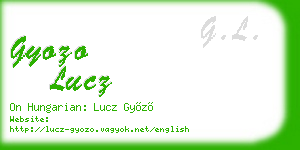 gyozo lucz business card